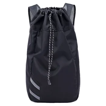 

Men Balls Fitness Waterproof Travel School Bag Daypack Large Capacity Bucket Basketball Backpack Drawstring Outdoor Sport Soccer