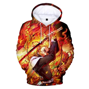

Anime 3D Demon Slayer Kimetsu no Yaiba Cosplay Costume Kamado pullover Tanjirou Hoodie Sweatshirt Jacket Oversized Hoodie tops