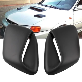 

2pcs Mildew Proof Vent Cover Car Accessories Air Flow Intake Replacement Decorative Bonnet Hood Scoop Styling For Subaru 99-01
