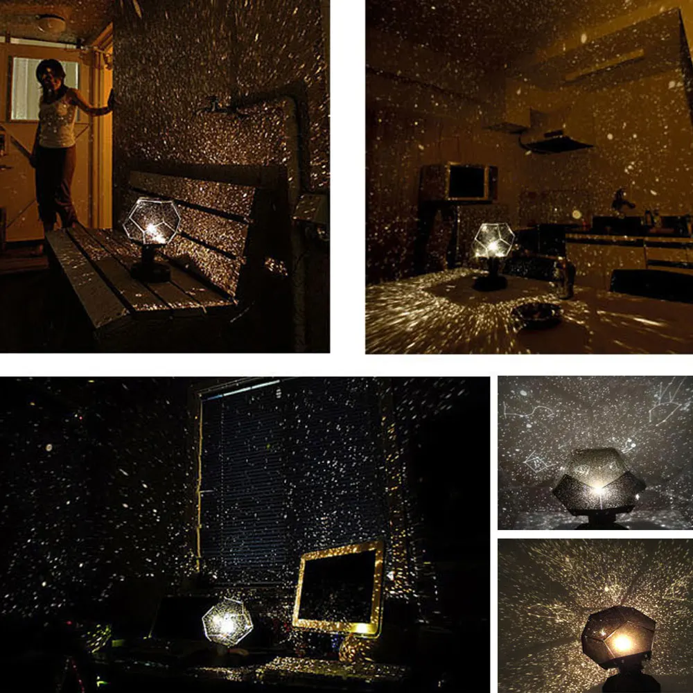 Lâmpada de Luz para Sala Planetário Romântico Estrela Celestial Projetor Decoração Casa 8 High Quality Luzes e Iluminação