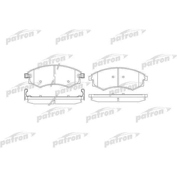 Колодки тормозные дисковые передн HYUNDAI: COUPE 96-02, ELANTRA