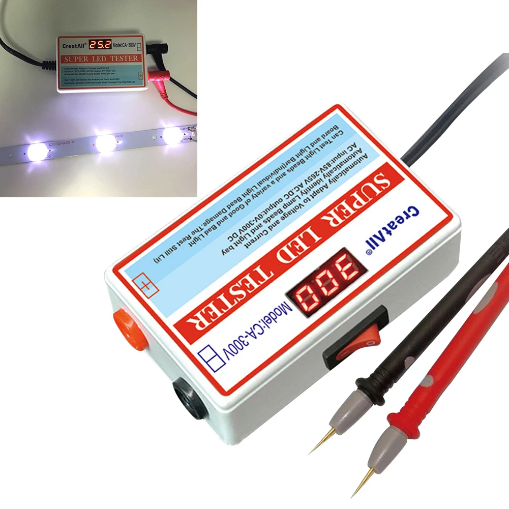 

LED Lamp Bead and Backlight Tester no Need Disassemble LCD Screen All LED PVC Strips Lights Repair Test Output 0-300V Test Tool