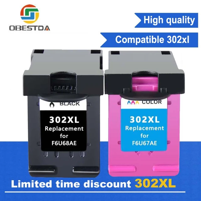 Compatible 302XL Replacement for HP 302 for HP302 XL Ink Cartridge for  Deskjet 1110 1111 1112 2130 2131 printer - AliExpress