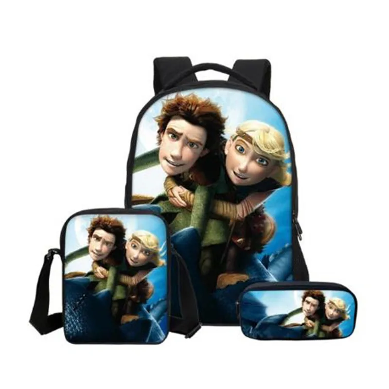 

Children Schoolbag Curel Fancl How To Train Your Dragon Anime Print Custom Set Backpack Large Boy Girl Mochilas Infant Satchel