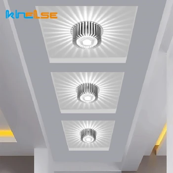 

Modern Sunflower fancy Aluminum 3W RGB LED Ceiling Light Surface Mount/Embeded LED Ceiling Light for KTV Bar Corridor Home Decor