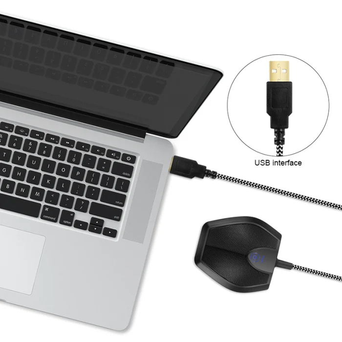 USB настольный микрофон конференц-связи с беззвучным стерео всенаправленным микрофоном LHB99