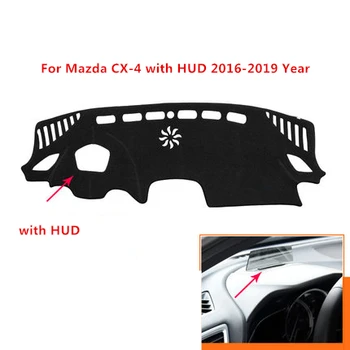 

SJ Non-Slip Car Inner Auto Dashboard Cover Dashmat Pad Carpet Sun Shade Dash Board Cover For Mazda CX4 CX-4 With HUD 2016 17-19