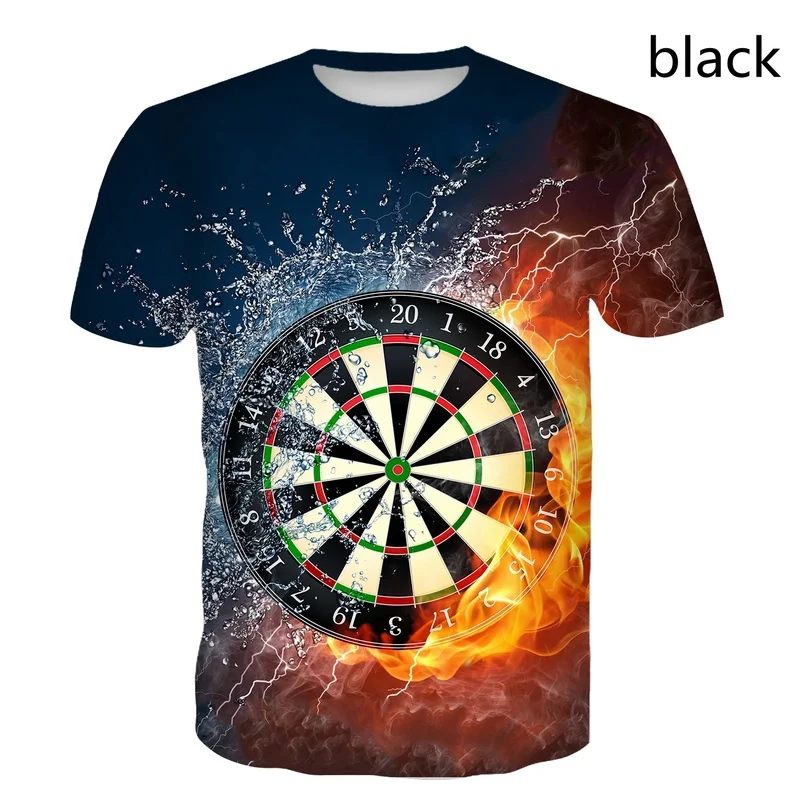 Fashion 3d Printed T shirt Men's 3D T shirt Darts T shirt Dart Throwing