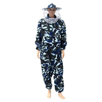 

Beekeeping Suit Home With Veil Hood Outfit Protective Clothing Full Body Safety Professional Anti Bee Zipper Beekeeper Beginner