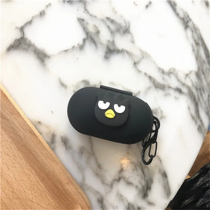 19 Милый мультяшный силиконовый защитный чехол для samsung Galaxy Buds, флип-открытый силиконовый чехол с карабином - Цвет: 19