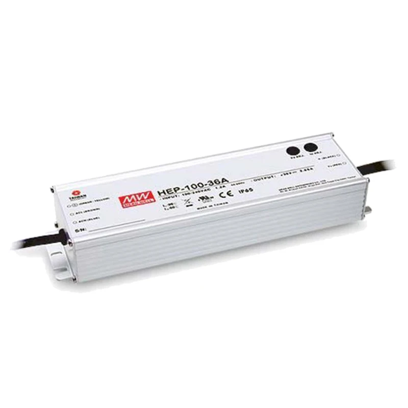 Mean Well HEP-100-36 for Outdoor Harsh Environment IP65/IP68 meanwell 36V 2.65A 95W Single Output Power Supply with PFC function |
