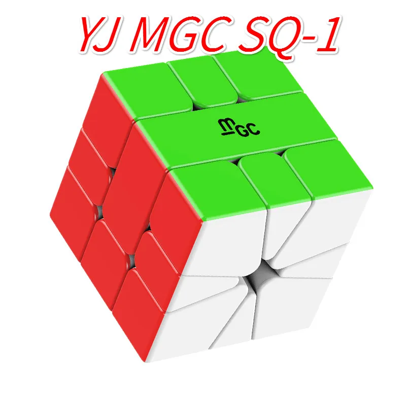 Магнитный магический куб YJ MGC SQ-1 без наклеек Yongjun SQ1 пазл квадрат 1 извивающийся