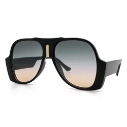 Luxury Vintage Oversized Square Sunglasses - Unisex UV400 Protection (Other)