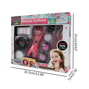 

Cute Kids Simulation Makeup Cosmetic Electric Massager Kit Pretend Role Play Toy X5XE