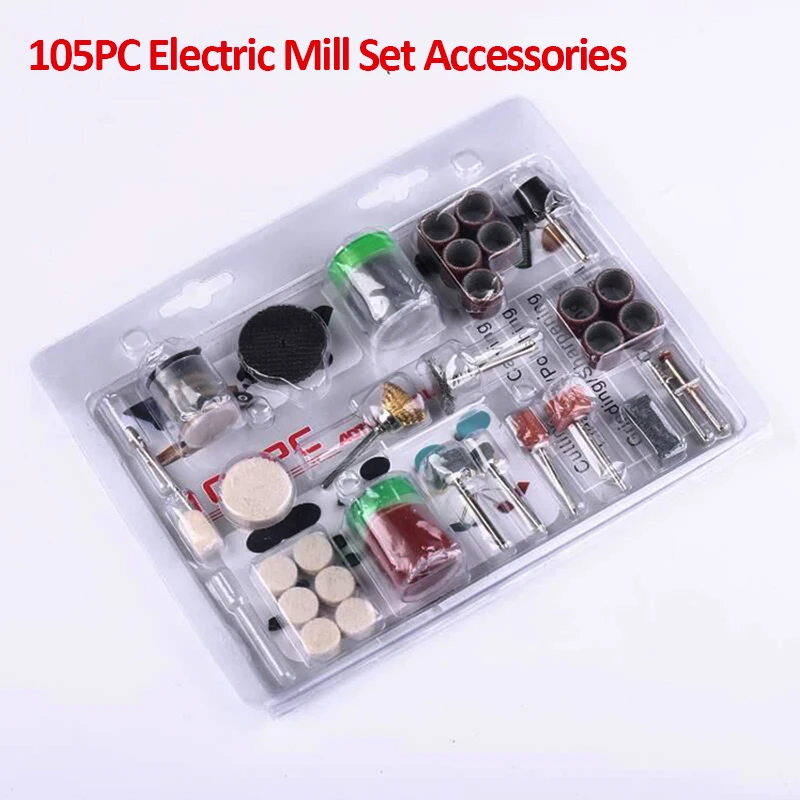 

105Pcs/Set Electric Grinder Set For Grinding Sanding Polishing Disc Wheel Tip Cutter Drill Disc Engraving Electric Rotary Tool