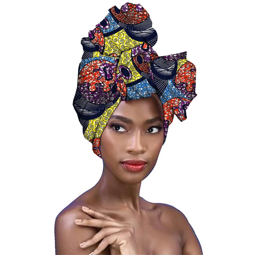 Традиционный Африканский стиль, женский головной убор, 100% хлопок, модный принт, тюрбан, 18 цветов, для женщин, геле сего, Африка, полотенце 90*110