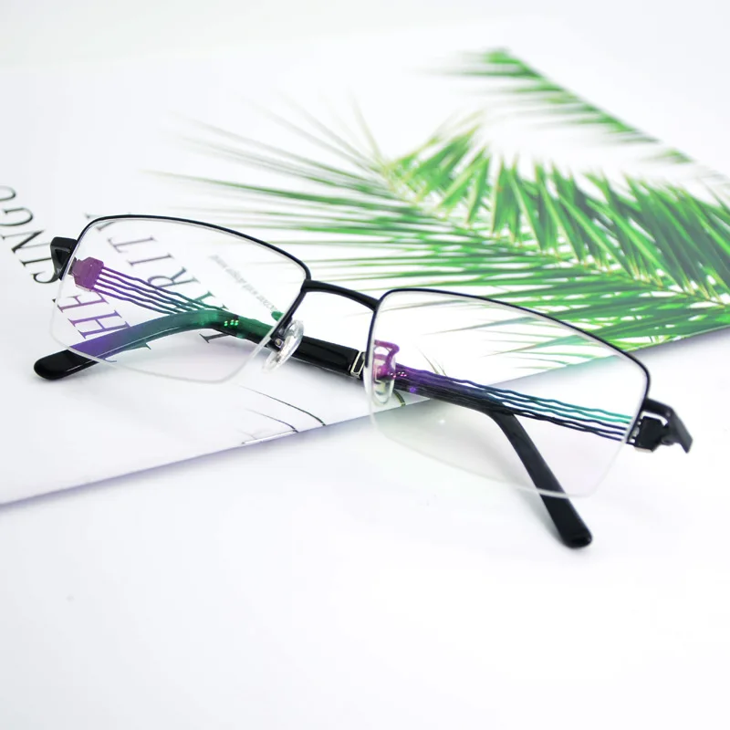 Модные очки-половинки деловые мужские близорукость дальнозоркие очки Сверхлегкая рама высококлассные очки оправа