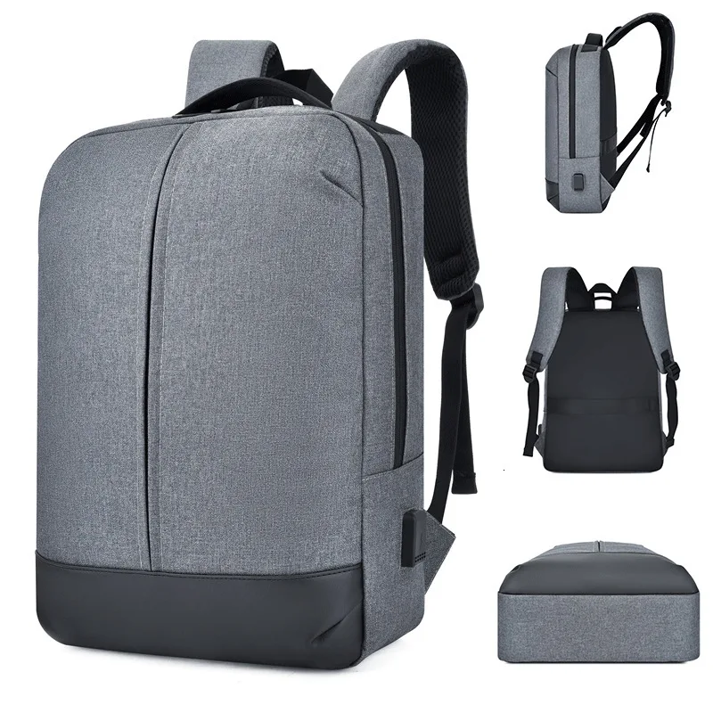 

Man Both Shoulders Package Waterproof Wear-resisting Nylon Backpack Concise Student Package More Function Computer Package