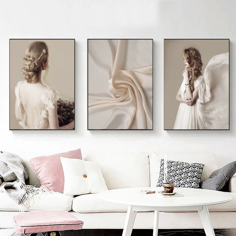 

Modern Woman Fashion Sexy Female Poster Print Scandinavian Wall Art Beauty Canvas Art Wall Picture Painting Modern Home Decor