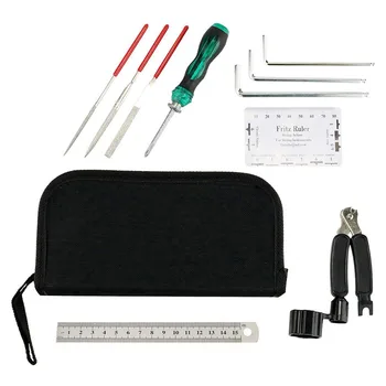

Guitar Repairing Maintenance Tools Kit Include Guitar Winder String Cutter Ruler Screwdriver Groove Polishing Set