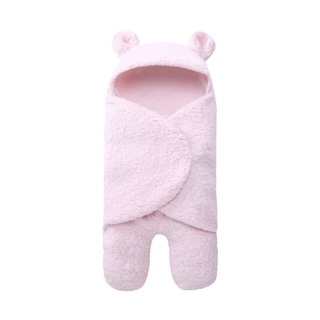 0-12 месяцев осенний детский спальный мешок конверт для новорожденного ребенка зимнее Пеленальное Одеяло милые спальные мешки твердые детские постельные принадлежности - Цвет: Pink Sleeping Bags