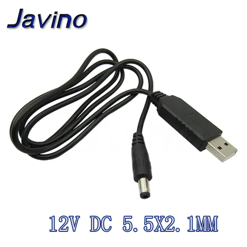 USB повышающий мощность линии постоянного тока 5 В к DC 5 В/9 В/12 В Повышающий Модуль USB конвертер Кабель-адаптер 2,1x5,5 мм разъем aokin