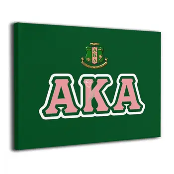 

Alpha Kappa Alpha Abstract Canvas Print Wall Art For Bedroom Living Room Framed Decor Home Decor