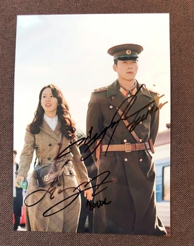 

signed Crash Landing on You Hyun Bin Son Ye Jin autographed photo 5*7 K-POP 012020P