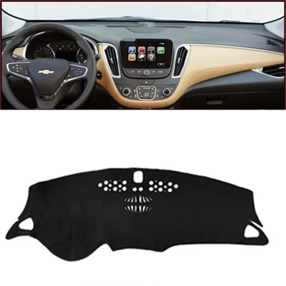 

SJ Car Inner Auto Dashboard Cover Dashmat Pad Carpet Sun Shade Dash Board Cover Fit For Chevrolet Malibu XL hybird 2016 2017 18