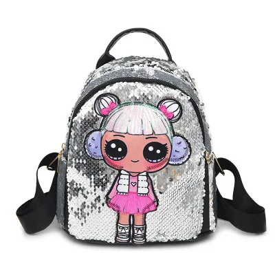 Сумки с пайетками для детей, школьный рюкзак для девочек, модный дорожный плечевой рюкзак сумки, мини рюкзак, детская школьная сумка - Цвет: M