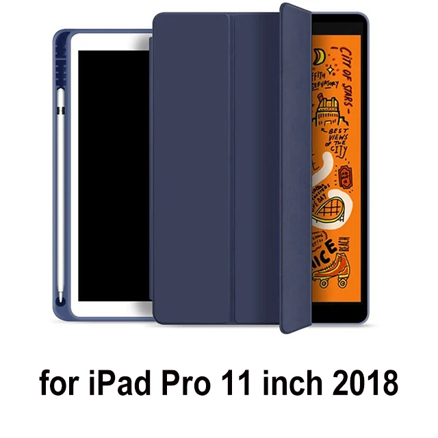 Чехол для iPad Air 3, 10,5,, iPad Pro, 11 дюймов, чехол с карандашом, Магнитный чехол для планшета, для iPad Pro 10,5 для сна - Цвет: Pro 11 inch 2018