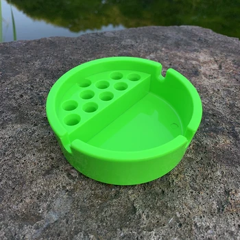 

HORNET ABS Plastic Cigarette Smoking Cup Ashtray With 10pcs Ash Holder Snuff Cigarette Storage Hole Car Smoke Ash Holder