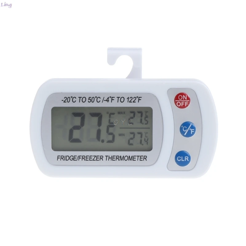 

Waterproof Fridge Refrigerator LCD Thermometer Freezer with Hanging Hook Stand Refrigerator Parts