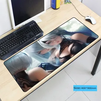

Nier Automata Anime Girl Large Mouse pad Gamer Keyboard Mat XL Table Protector Soft Gaming Mousepad for CSGO DOTA LOL