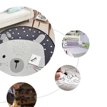 Китайские панды круглые ковры для гостиной мультфильм мягкий ковер для детской комнаты Симпатичные Коврики Спальня компьютерная Подушка для стула/ковер