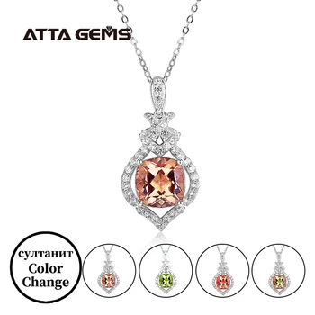 

Zultanite Sterling Silver Pendant 4.3 carats Created Turkish Diaspore Silver Jewelry Elegant Style 2020 New Arrivals Gifts