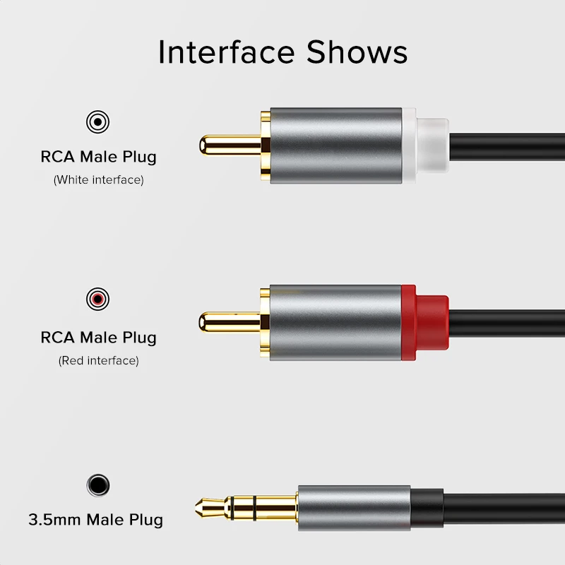 Suptec RCA ̺ 3.5mm  2 RCA Aux ̺ 3.5mm 2RCA  й  ̺ TV ڽ Ȩ þ Ŀ ̾