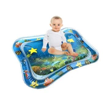 

Baby crawling inflatable water cushion circular pvc pad children water lawn children toys early education sensory stimulation