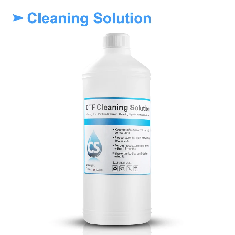DTF Ink Cleaning Liquid 1000ML for Epson Print Head XP600 TX800 I3200-inkjet printer cleaning kit printer cleaner dtf ink remover