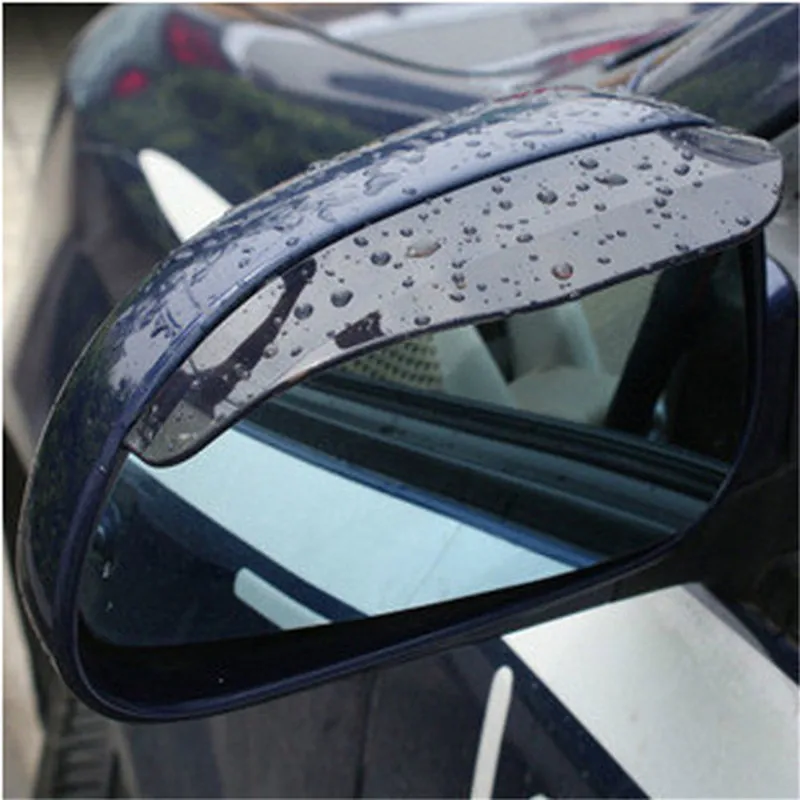 Espejo retrovisor para coche, cubierta tipo ceja a prueba de lluvia, flexible, de PVC, cubierta para lluvia, Protector para nieve, 1 par