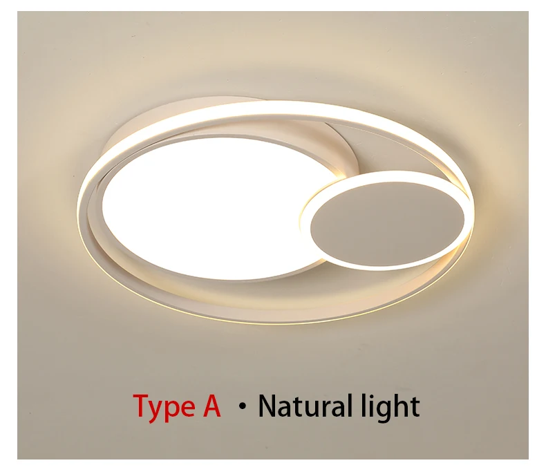 Светодиодный потолочный светильник, круглое внутреннее современное освещение для спальни, гостиной, столовой, кухни, потолочные светильники с заподлицо