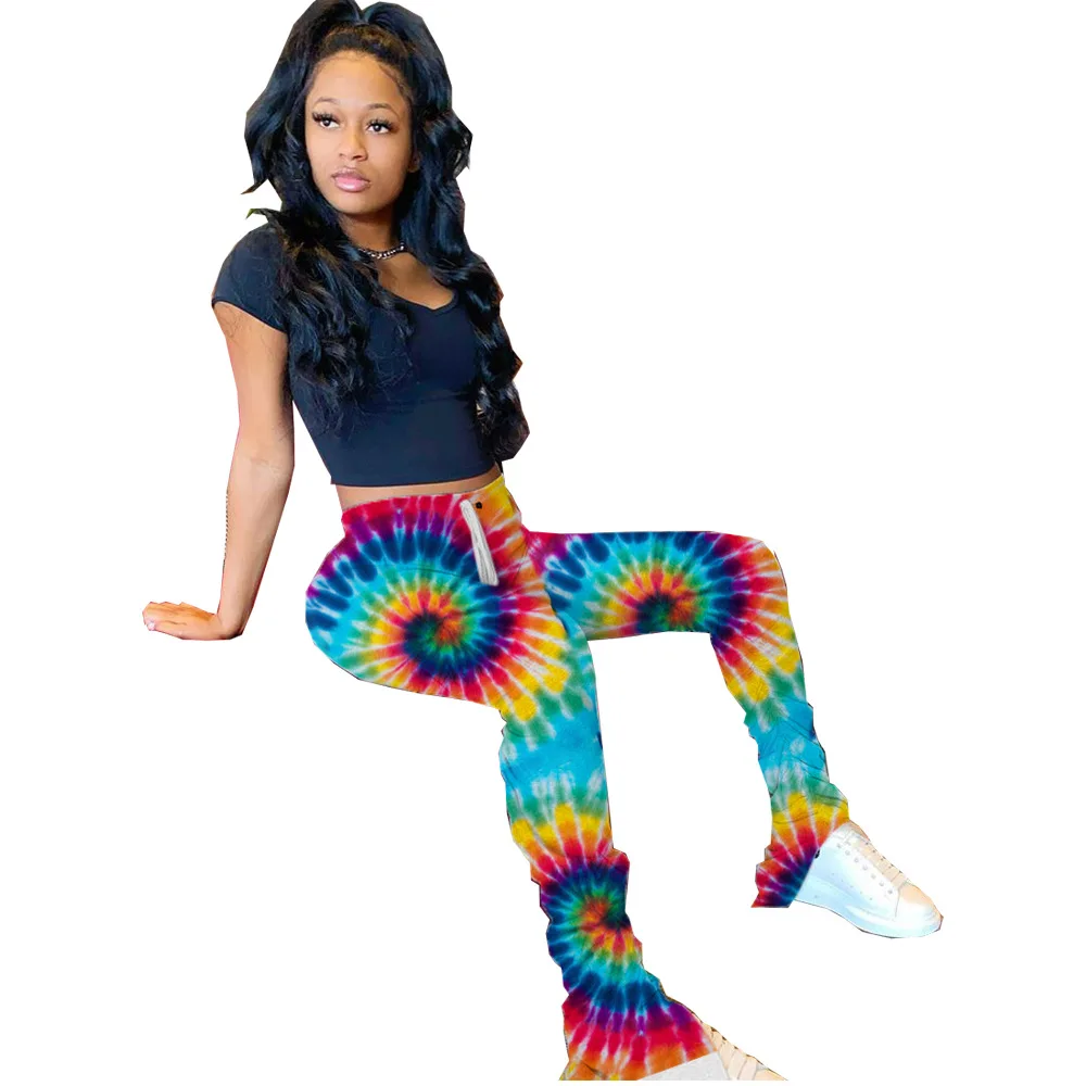 

Casual Print Pleated Women Sweatpants Women Trousers Flare Leg Pants Womens Clothing Sweatpants Women Summer Cloth For Women