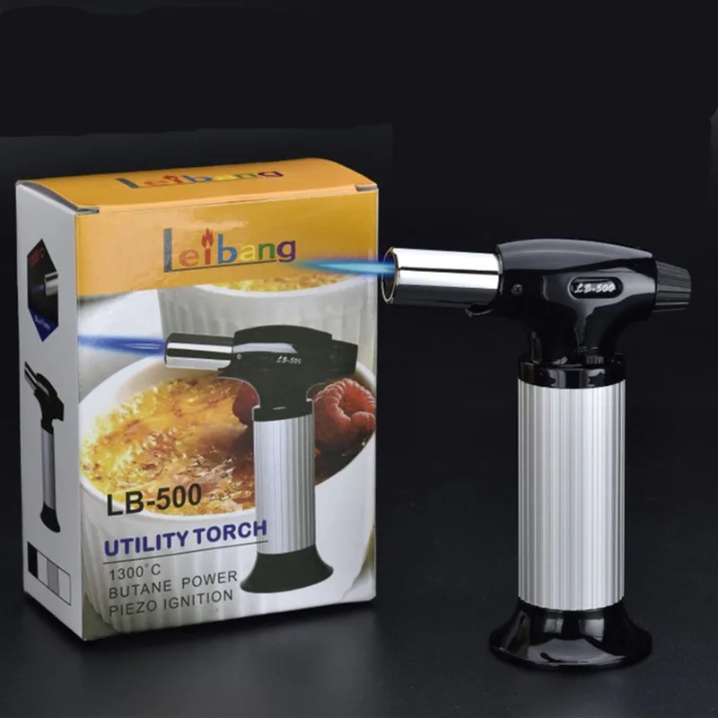 Kitchen Lighter BBQ Outdoor Flames Turbo Gas Lighter Lighters Smoking Accessories Gadgets for Men Creative Electronic Lighters