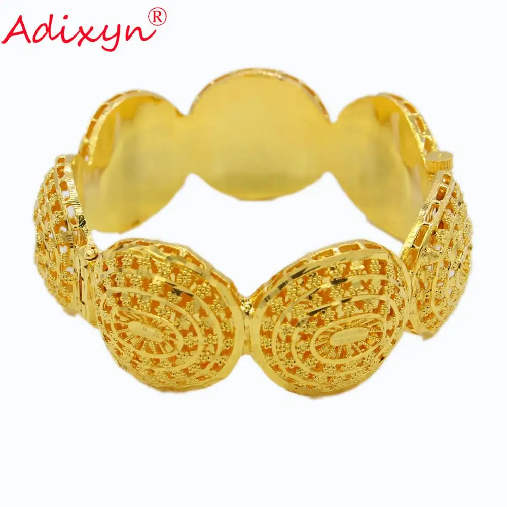 Adixyn Эфиопский золотой браслет для женщин Свадебные браслеты невесты цвет