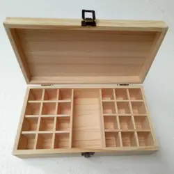 Твердый деревянный ящик для хранения эфирных масел сосна смешанные эфирные масла Органайзер для хранения бижутерии коробка для дома