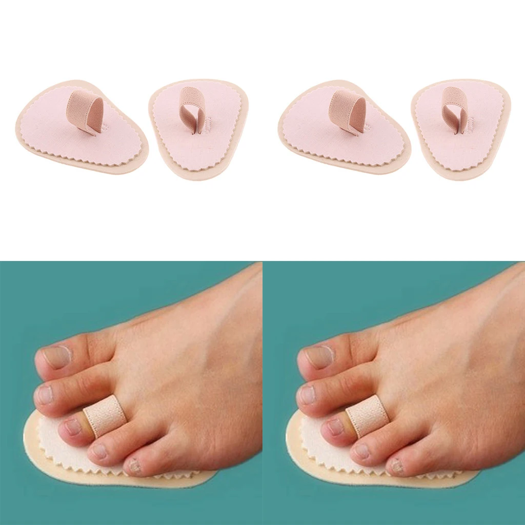 Pack of 4pcs, Toe Tube Caps Cushion Pads, Wraps Cushioned Bandages Hammer Toe Separators, Relieve Foot Toe Pain