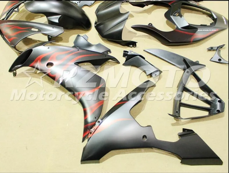 ABS Литье Мотоцикл Обтекатели наборы Подходит для Yamaha YZF-1000-R1 2004 2005 2006 04 05 06 обтекатель кузова Комплект красное пламя черный