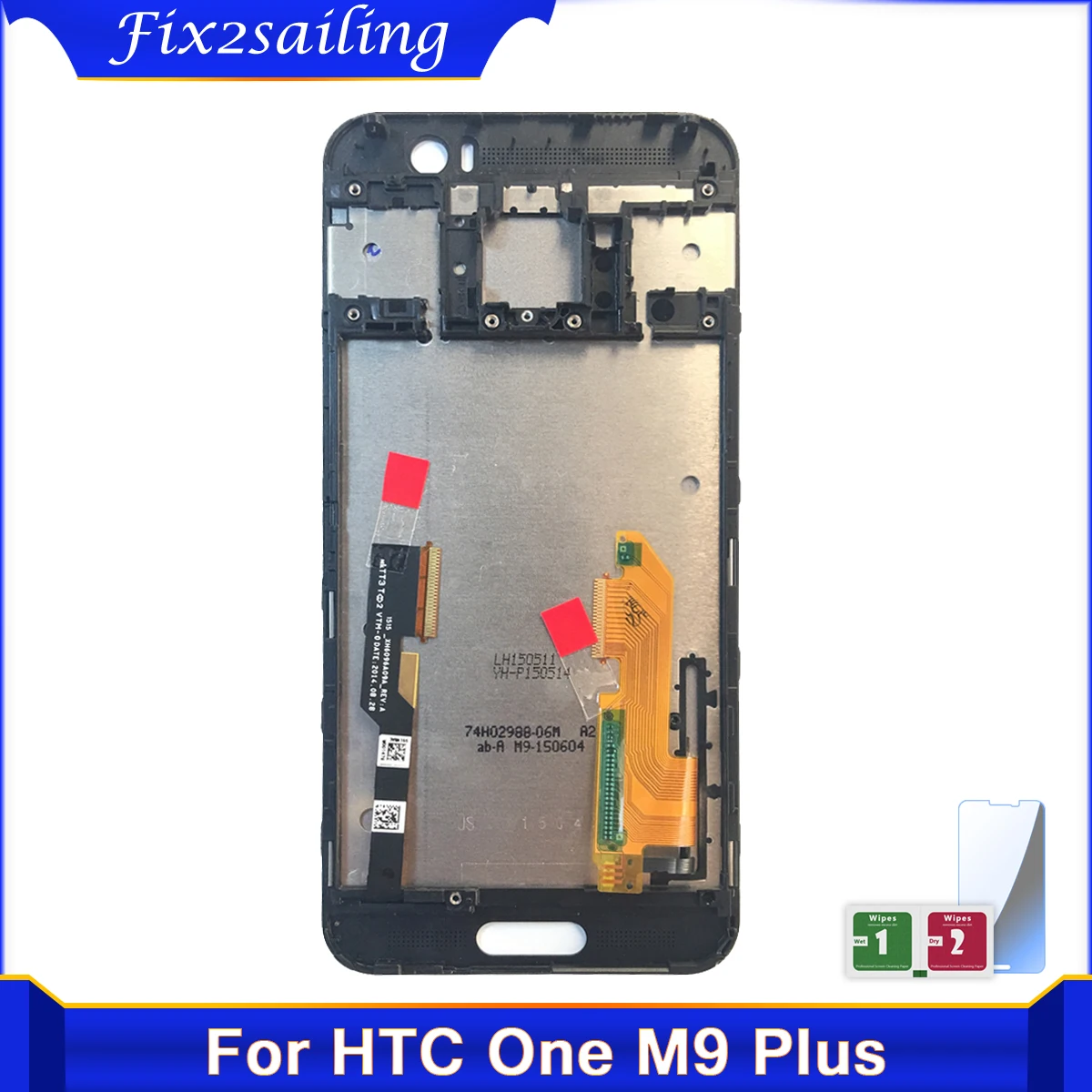 Для HTC M9 Plus ЖК-дисплей кодирующий преобразователь сенсорного экрана в сборе + с