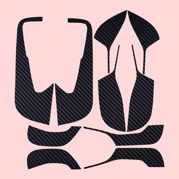 

CITALL Carbon Fiber Style PVC Anti-Kick Cover Sticker Pad Protector Mat Fit for Tesla Model 3 X S