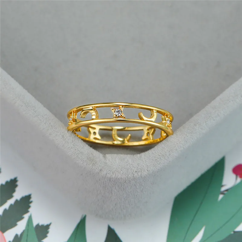 Wedding Rings Gold Color Zircon for Women